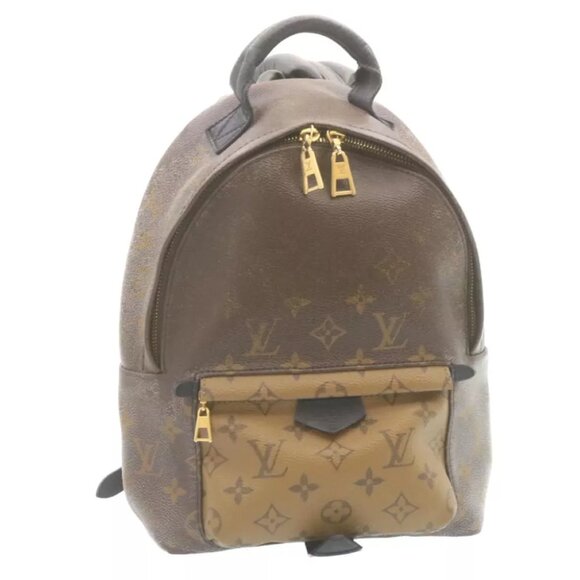 LOUIS VUITTON Monogram Reverse Palm Springs PM Backpack M43116 LV Auth am2170g - Picture 1 of 14